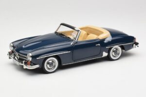 Mercedes 190 SL W121 Middle Blue Norev 1:18 183403 Kovina