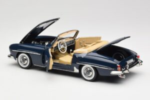 Mercedes 190 SL W121 Middle Blue Norev 1:18 183403 Kovina – slika 5 od 8