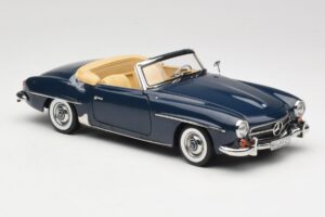 Mercedes 190 SL W121 Middle Blue Norev 1:18 183403 Kovina – slika 6 od 8