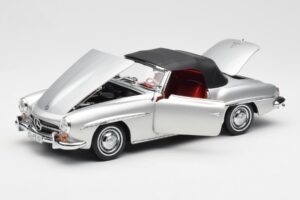 Mercedes 190 SL W121 Srebrn Norev 1:18 B660640604 Kovina – slika 2 od 8