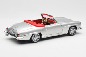 Mercedes 190 SL W121 Srebrn Norev 1:18 B660640604 Kovina – slika 3 od 8