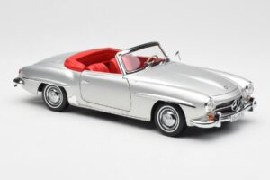 Mercedes 190 SL W121 Srebrn Norev 1:18 B660640604 Kovina – slika 6 od 8