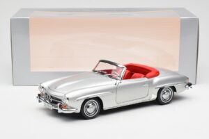 Mercedes 190 SL W121 Srebrn Norev 1:18 B660640604 Kovina – slika 8 od 8