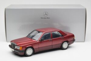 Mercedes 190E W201 2.0 Rdeča Dealer Edition AUTOart 1:18 B66040383 Kovina – slika 8 od 8