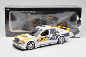 Mercedes 190E 2.5-16 EVO I W201 #17 Team MS-Jet J. van Ommen DTM 1990 Minichamps 1:18 155903617 Kovina – slika 6 od 6