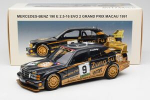 Mercedes 190E 2.5-16 Evo II #9 K. Ludwig Macau GP 3rd Place 1991 AUTOart 1:18 89135 Kovina – slika 8 od 8