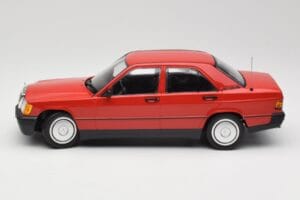 Mercedes 190E W201 Rdeč Minichamps 1:18 155037000 Kovina – slika 3 od 6
