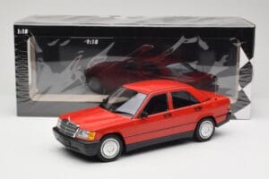 Mercedes 190E W201 Rdeč Minichamps 1:18 155037000 Kovina – slika 6 od 6