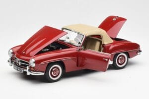 Mercedes 190SL W198 Rdeč AUTOart 1:18 76116 Kovina – slika 2 od 8