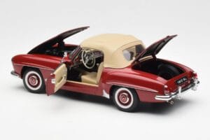 Mercedes 190SL W198 Rdeč AUTOart 1:18 76116 Kovina – slika 5 od 8