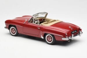 Mercedes 190SL W198 Rdeč AUTOart 1:18 76116 Kovina – slika 7 od 8