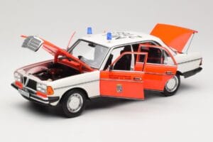 Mercedes 200 W123 Rešilec Bel Norev 1:18 183834 Kovina – slika 2 od 8