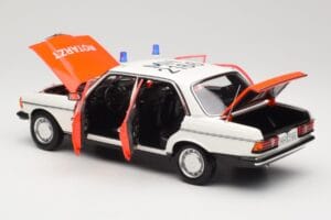 Mercedes 200 W123 Rešilec Bel Norev 1:18 183834 Kovina – slika 3 od 8