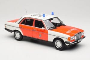 Mercedes 200 W123 Rešilec Bel Norev 1:18 183834 Kovina – slika 4 od 8