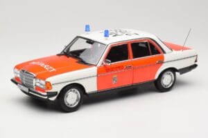 Mercedes 200 W123 Rešilec Bel Norev 1:18 183834 Kovina