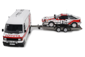 Mercedes 208D + Toyota Celica ST165 Gr.A RAC Safari 1990 Otto 1:18 OT480 Smola
