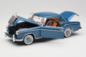 Mercedes 220 SE W128 Modra Sun Star 1:18 3561 Kovina – slika 2 od 8