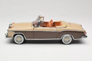 Mercedes 220 SE W128 Kabriolet Bronasto Rdeča Sun Star 1:18 3572 Kovina – slika 4 od 8
