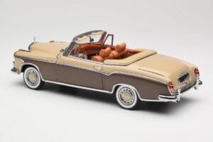 Mercedes 220 SE W128 Kabriolet Bronasto Rdeča Sun Star 1:18 3572 Kovina – slika 7 od 8