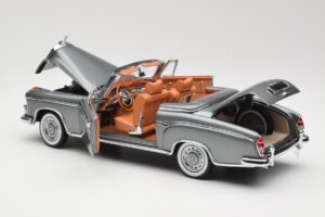 Mercedes 220 SE W128 Kabriolet Grey Metallic Sun Star 1:18 3352-M1 Kovina – slika 5 od 8