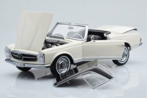 Mercedes 230 SL W113 Pagoda Bel Omejena Izdaja Norev 1:18 183768 Kovina – slika 2 od 9