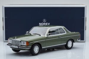 Mercedes 280 CE W123 Coupe Zelen Norev 1:18 183704 Kovina – slika 6 od 6
