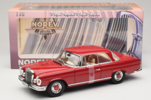 Mercedes 280 SE Coupe Rdeč Norev 1:18 183527 Kovina – slika 6 od 6