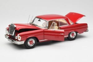 Mercedes 280 SE W108 Rdeč Norev 1:18 193527 Kovina – slika 2 od 8