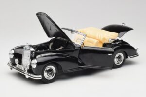 Mercedes 300 S W188 Kabriolet Črn Tchibo 1:18 36782 Kovina – slika 2 od 8