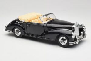 Mercedes 300 S W188 Kabriolet Črn Tchibo 1:18 36782 Kovina – slika 6 od 8