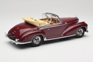 Mercedes 300 SC W188 Kabriolet Temno Rdeča KK-Scale 1:18 KKDC180942 Kovina – slika 2 od 6