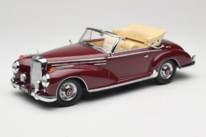 Mercedes 300 SC W188 Kabriolet Temno Rdeča KK-Scale 1:18 KKDC180942 Kovina