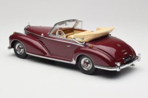 Mercedes 300 SC W188 Kabriolet Temno Rdeča KK-Scale 1:18 KKDC180942 Kovina – slika 5 od 6