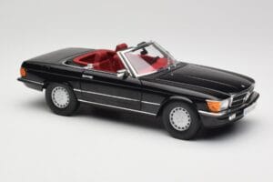 Mercedes 300 SL R107 Črn Norev 1:18 183511 Kovina – slika 6 od 8