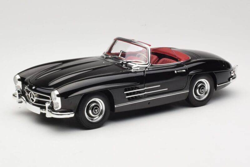 Mercedes 300 SL W198 Roadster Črna Minichamps 1:18 180039036 Kovina