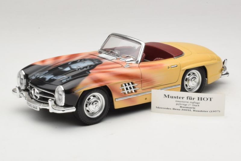 Mercedes 300 SL Roadster Rosemarie Muster Omejena Izdaja 18/27 Bburago 1:18 3023-M1 Kovina