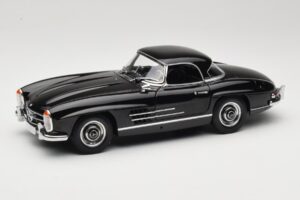 Mercedes 300 SL W198 Roadster With Hardtop Črn Minichamps 1:18 180039040 Kovina