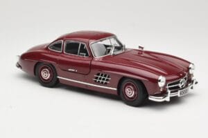 Mercedes 300 SL W198 Gullwing Temno Rdeča Minichamps 1:18 110037218 Kovina – slika 6 od 8
