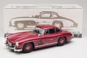 Mercedes 300 SL W198 Ognjenordeč Minichamps 1:18 180039008 Kovina – slika 8 od 8