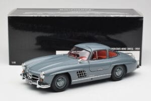 Mercedes 300 SL W198 Graphite Siv Minichamps 1:18 180039005 Kovina – slika 8 od 8
