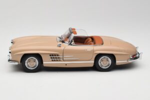 Mercedes 300 SL W198 Roadster Svetlo Rjav Minichamps 1:18 180039032 Kovina – slika 4 od 8