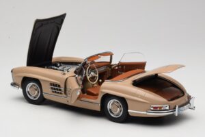 Mercedes 300 SL W198 Roadster Svetlo Rjav Minichamps 1:18 180039032 Kovina – slika 5 od 8