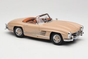 Mercedes 300 SL W198 Roadster Svetlo Rjav Minichamps 1:18 180039032 Kovina – slika 6 od 8