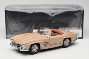 Mercedes 300 SL W198 Roadster Svetlo Rjav Minichamps 1:18 180039032 Kovina – slika 8 od 8