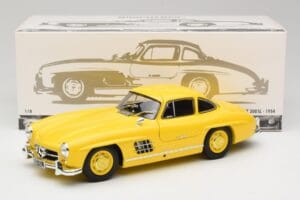 Mercedes 300 SL W198 Svetlo Rumen Minichamps 1:18 180039009 Kovina – slika 8 od 8