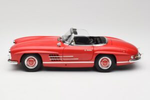 Mercedes 300 SL W198 Roadster Rdeč s Trdim Strešnim Vstavkom Minichamps 1:18 180039041 Kovina – slika 4 od 8
