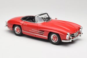 Mercedes 300 SL W198 Roadster Rdeč s Trdim Strešnim Vstavkom Minichamps 1:18 180039041 Kovina – slika 6 od 8