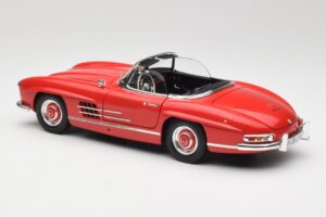 Mercedes 300 SL W198 Roadster Rdeč s Trdim Strešnim Vstavkom Minichamps 1:18 180039041 Kovina – slika 7 od 8