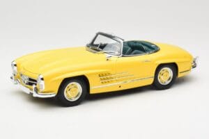 Mercedes 300 SL W198 Roadster Hardtop Signal Yellow Minichamps 1:18 180039044 Kovina