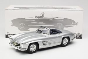 Mercedes 300 SL W198 Roadster Silver Metallic Minichamps 1:18 180039030 Kovina – slika 8 od 8